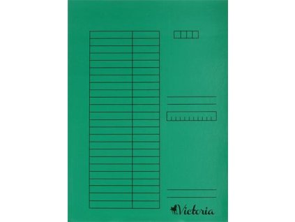 Rýchloviazač, kartón, A4, VICTORIA OFFICE, zelený