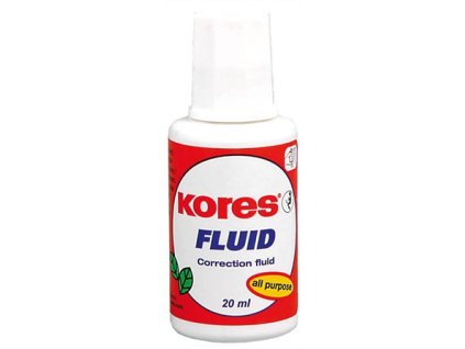 Korekčný lak, s rozpúšťadlom, 20 ml, KORES "Fluid"