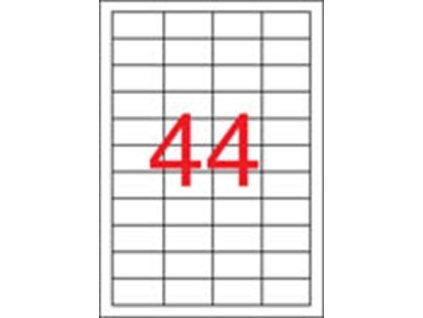 Etikety, 48,5x25,4 mm, polyester, odolné voči poveternostným podmienkam, matné, APLI, priehľadné, 880 etikiet/bal