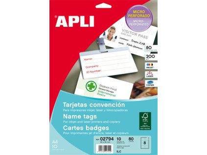 Vizitka, 90x55 55 mm 200 g, APLI