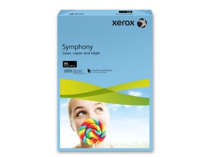 Kancelársky papier, farebný, A4, 160 g, XEROX "Symphony", tmavomodrý (intenzívny)