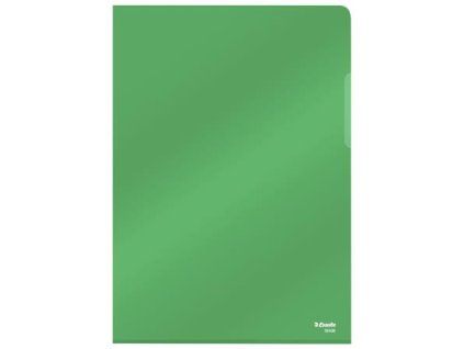 Obal "L", A4, 150 mikr., číry povrch, ESSELTE "Luxus", zelený