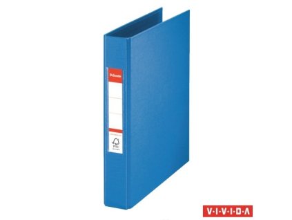 Krúžkový šanón, 2 krúžky, 42 mm, A5, PP, ESSELTE "Standard", Vivida modrý