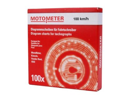 Kotúče do tachografov,100 km / h, 1 deň