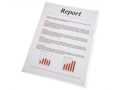 Obal, "L", A4, 85 mikr., číry povrch, ESSELTE "Luxus"