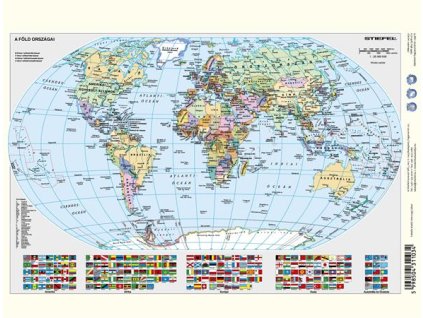 Učebná pomôcka, A4, STIEFEL "Föld domborzata/ A Föld országai - Pohoria Zeme/Štáty sveta" - výrobok v MJ