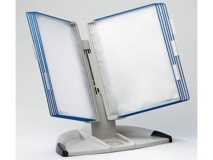 Držiak na prezetačné tabule, stolový, A4, 10 ks prezentačných tabuľ, DJOIS "Design", modrá