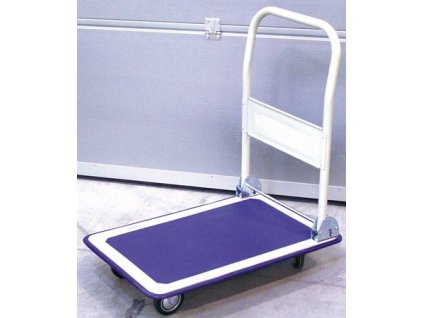 Skladateľný prepravný vozík, nosnosť 150 kg, modrý/biely