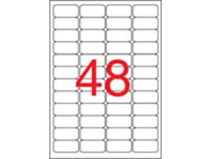 Etikety, 45,7x21,2 mm, bezpečnostné, zaoblené rohy, APLI, 480 etikiet/bal