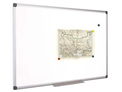 Biela tabuľa, magnetická, 120x240 cm, hliníkový rám, VICTORIA VISUAL