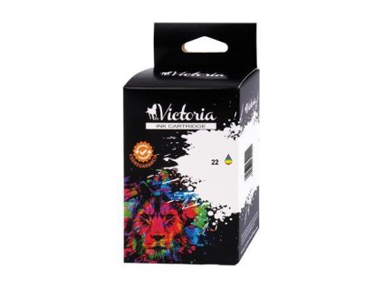 C9352AE atramentová náplň pre DeskJet 3920, 3940, D2300 tlačiarne, VICTORIA TECHNOLOGY 22xl,  farebná, 12ml