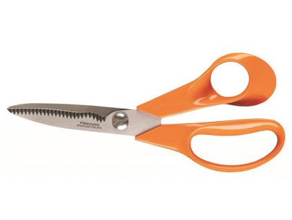 Nožnice, kuchynské, 18 cm, FISKARS "Classic", oranžová