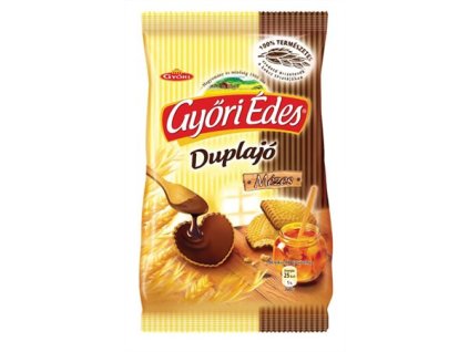 Sušienky "Győri édes duplajó", medové, máčané v čokoláde