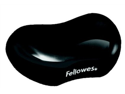 Opierka zápästia, mini, gélová, FELLOWES "Crystal™ Gel", čierna