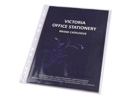 Euroobal s chlopňou, A4, 150 mikr., číry, VICTORIA OFFICE