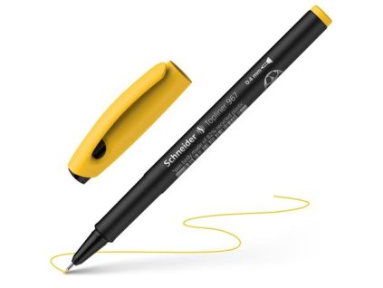 Liner, 0,4 mm, SCHNEIDER "Topliner 967", žltý