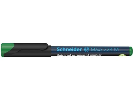 Permanentný popisovač, OHP, 1 mm, SCHNEIDER "Maxx 224 M", zelený