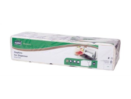 Servítka do zásobníka, 2-vrstvová, 21,3x33 cm, N4 systém, Premium, TORK "Xpressnap® Extra Soft", biela