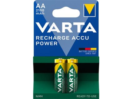 Nabíjateľná batéria, AA, tužková, 2x2100 mAh, prednabitá, VARTA "Power"
