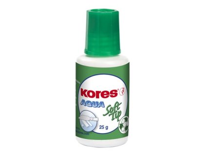 Korekčný lak, na vodnej báze, 20 ml, KORES "Soft Tip"