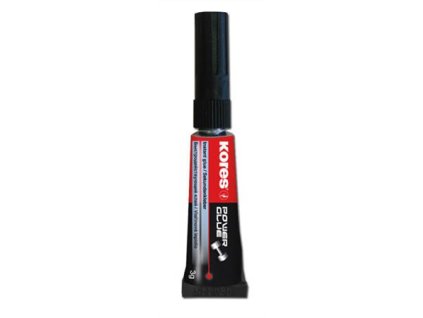 Sekundové lepidlo, 3 g, KORES "Power Glue"