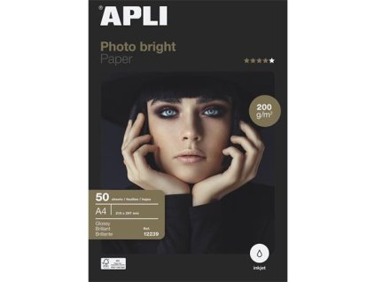 Fotopapier, k atramentovým tlačiarňam, A4, 200 g, lesklý, APLI "Everyday"