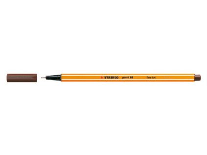 Liner, 0,4 mm, STABILO "Point 88", hnedý