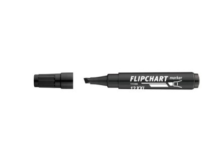 Popisovač na flipchartové tabule,  1-4 mm, zrezaný hrot, ICO "Artip 12 XXL", čierny