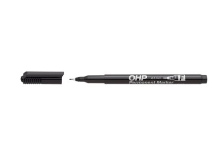 Permanentný popisovač, OHP, 0,5 mm, F, ICO, čierny