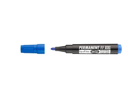Permanentný popisovač, 1-3 mm, kužeľový hrot, ICO "Permanent 11 XXL", modrý