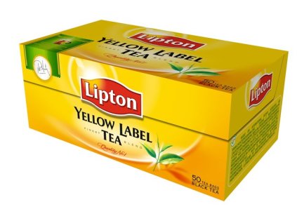 Čaj Lipton"yellow label", 50 x2g