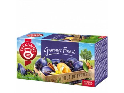 Ovocný čaj,  20x2,5 g, TEEKANNE "Granny Finest", slivka-škorica