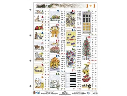 Učebná pomôcka, A4,  STIEFEL "Sčítanie II." - výrobok v MJ