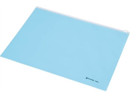 Obálka na zips, A4, PP, PANTA PLAST, pastelovo modrá
