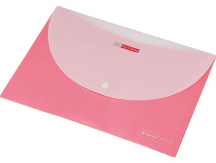 Obal na patent, A4, PP, s 2 vreckami, 200 mikrónov, PANTA PLAST, pastelovo ružová