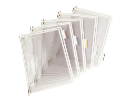 Prezentačná tabuľa, A4, oceľový rám, DJOIS, biela