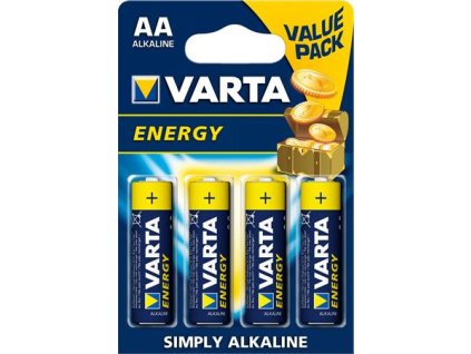 Batéria, AA, tužková, 4 ks, VARTA "Energy"