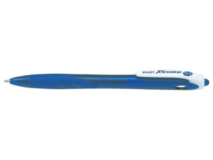 Guľôčkové pero, 0,27 mm, stláčací mechanizmus, PILOT "Rexgrip", modré
