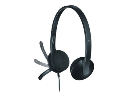 Slúchadlá, stereo, s mikrofónom, LOGITECH "H340"