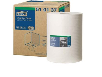 Čistiaca utierka, kotúčová, W2 systém, TORK, biela