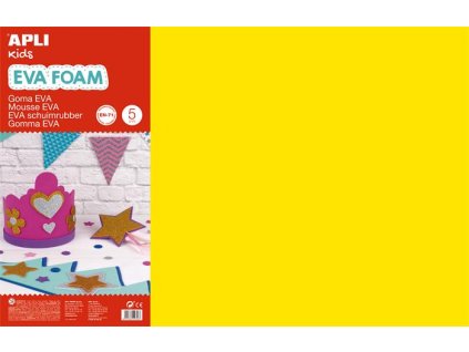 Moosguma, 400x600 mm, APLI Kids "Eva Sheets", žltá