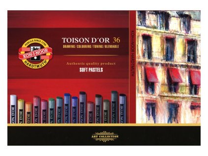 Krieda, prašná, KOH-I-NOOR "Toison 8515/36", 36 rôznych farieb