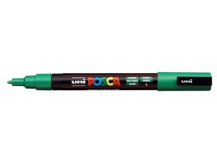 Dekoračný popisovač, 0,9-1,3 mm, UNI "Posca PC-3M", zelený