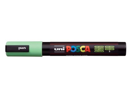 Dekoračný popisovač, 1,8-2,5 mm, UNI "Posca PC-5M", svetlozelený