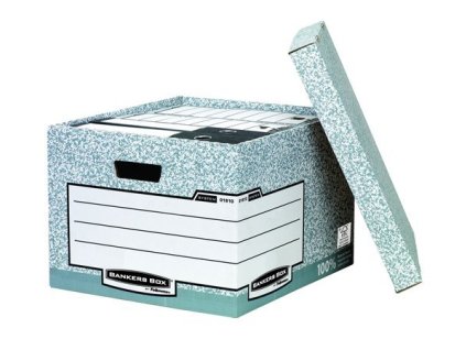 Archívny kontajner, kartónový, veľký, "BANKERS BOX® SYSTEM by FELLOWES®"