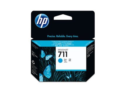 CZ130A náplň do tlačiarne DesignJet T120,T520, HP 711, modrá, 29 ml