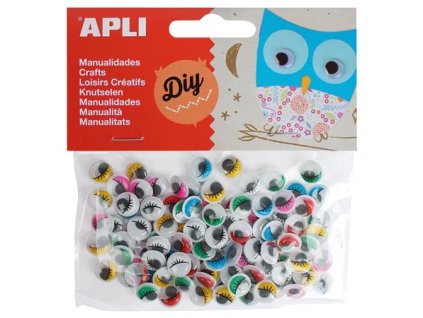 Samolepiace očká,  APLI "Creative", mix farieb
