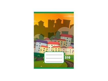 Zošit, školský, A5, čistý, 10 listový, "510"