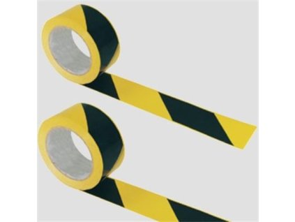 Označovacia páska, 70 mm x 200 m, žlto-čierna