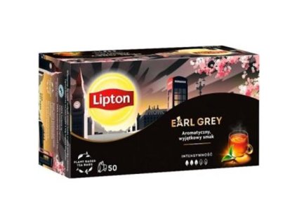 Čierny čaj, 50x1,5 g, LIPTON "Earl grey"